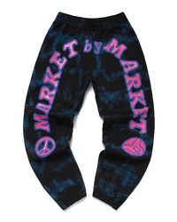 MARKET Cali Peace Tie Dye Puff Print Sweatpants