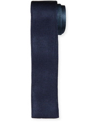 Hugo Boss Boss Colorblock Knit Skinny Tie Navy