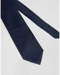 Asos Brand Tie In Dark Navy