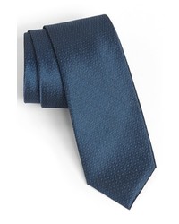 Calibrate Woven Silk Tie Blue Regular