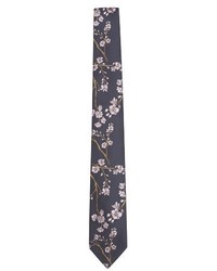 Topman Cherry Blossom Skinny Tie