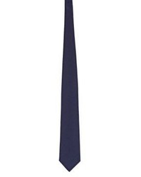 Brioni Herringbone Jacquard Necktie Blue
