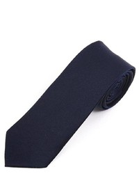 Selini Navy Solid Polyester Slim Tie Pss2501
