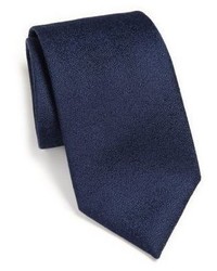 Charvet Solid Textured Silk Linen Tie