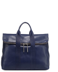 3.1 Phillip Lim 31 Hour Fold Over Tote Bag Navy