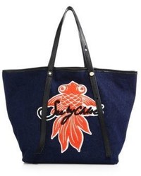 See by Chloe Andy Denim Fish Patch Tote