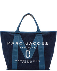 Marc Jacobs Blue Denim New Logo Tote