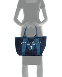 Marc Jacobs New Logo Denim Tote Bag Blue