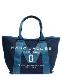 Marc Jacobs New Logo Denim Tote Blue