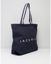 Jack Wills Zip Shopper Bag