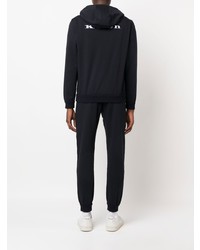Kiton Logo Embroidered Hooded Tracksuit