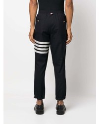 Thom Browne Track Trouser W Elastic Waist Drawcord Cuffs In Engineered 4 Bar Plain Weave Suiting