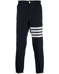 Thom Browne Track Trouser W Elastic Waist Drawcord Cuffs In Engineered 4 Bar Plain Weave Suiting