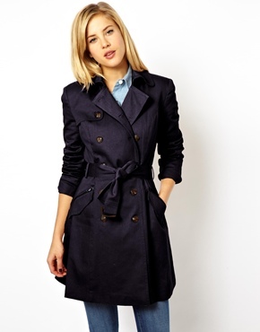 Asos Classic Trench Navy | Where to buy & how to wear