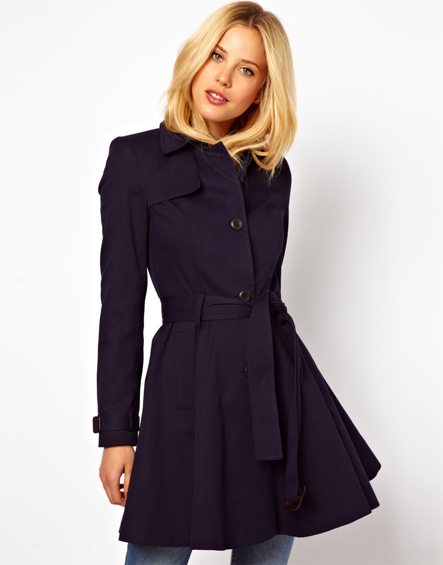 Asos Skater Trench With Belt, $54 | Asos | Lookastic