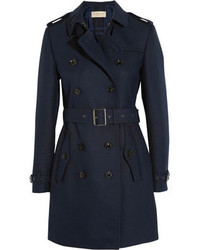 Burberry Brit Cotton Blend Twill Trench Coat