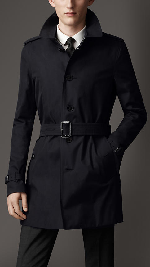 black burberry trench