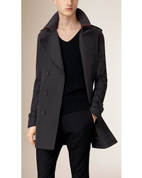 Burberry Cotton Gabardine Trench Coat With Detachable Warmer