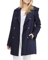 Gal Meets Glam Collection Double Breasted Hooded Trench Coat