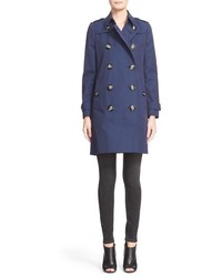 Burberry London Dellmont Double Breasted A Line Trench Coat
