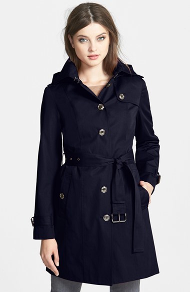 Michael kors trench coat cheap with hood