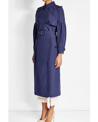 Burberry Mulberry Silk Trench Coat