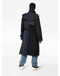 Children Of The Discordance Multi Patch Stripe Cotton Trench Coat