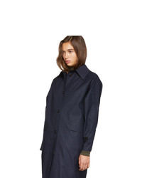 Kassl Editions Navy Canvas Trench Coat