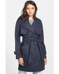 BCBGeneration Patch Pocket Double Breasted Trench Coat