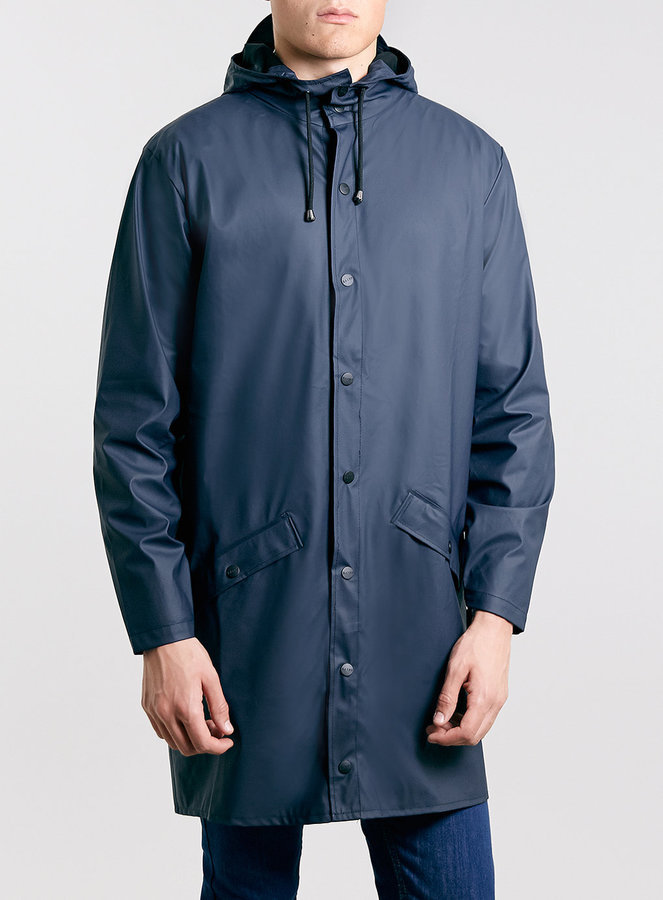 Rains Blue Long Waterproof Jacket | Where to buy & how to wear