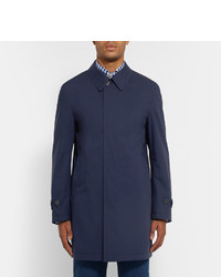 Canali Reversible Wool Twill Raincoat