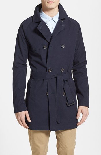 Topman Double Breasted Trench Coat, $150 | Nordstrom | Lookastic