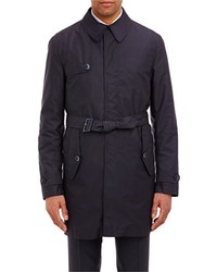 Fay Trench Coat Quilted Gilet Combo Blue