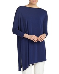 Lafayette 148 New York Cultivated Crepe Jersey Asymmetrical Tunic