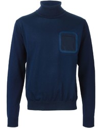 08sircus Patch Pocket Turtle Neck Sweater