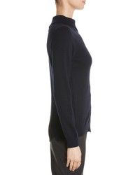 Jacquemus Asymmetrical Button Front Turtleneck Sweater