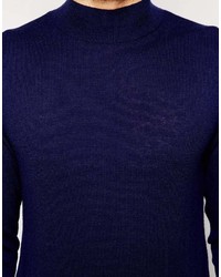 Asos Brand Turtleneck Sweater In Merino Wool
