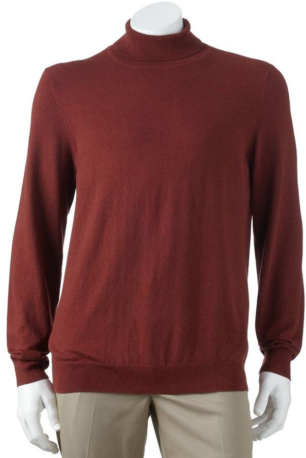 Croft Barrow Solid Lightweight Turtleneck Sweater Big Tall, $50 | Kohl ...