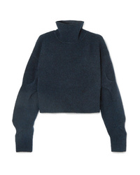 alexanderwang.t Cropped Wool Blend Turtleneck Sweater