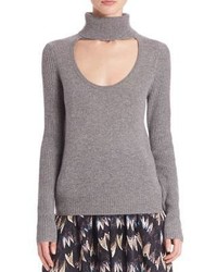 Diane von Furstenberg Gracey Cutout Turtleneck Sweater