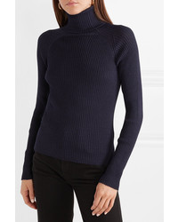 Carcel Ribbed Baby Alpaca Turtleneck Sweater