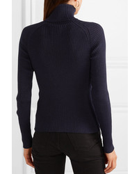 Carcel Ribbed Baby Alpaca Turtleneck Sweater