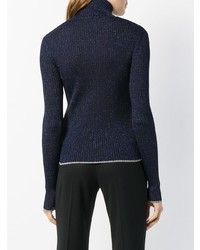 Marco De Vincenzo Ribbed Turtle Neck Sweater