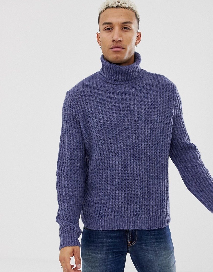 Roll neck hotsell fisherman jumper