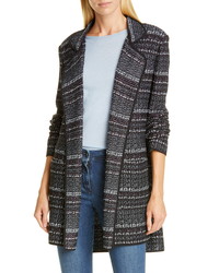 St. John Collection Open Front Texture Boucle Tweed Jacket