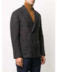 Lardini Double Breasted Tweed Blazer