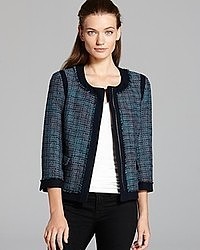 Adrianna Papell Cropped Tweed Jacket