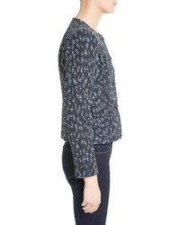 Helene Berman Collarless Tweed Jacket
