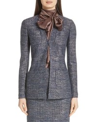 St. John Collection Copper Sequin Tweed Knit Jacket