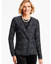 Talbots Fringed Vienna Tweed Jacket